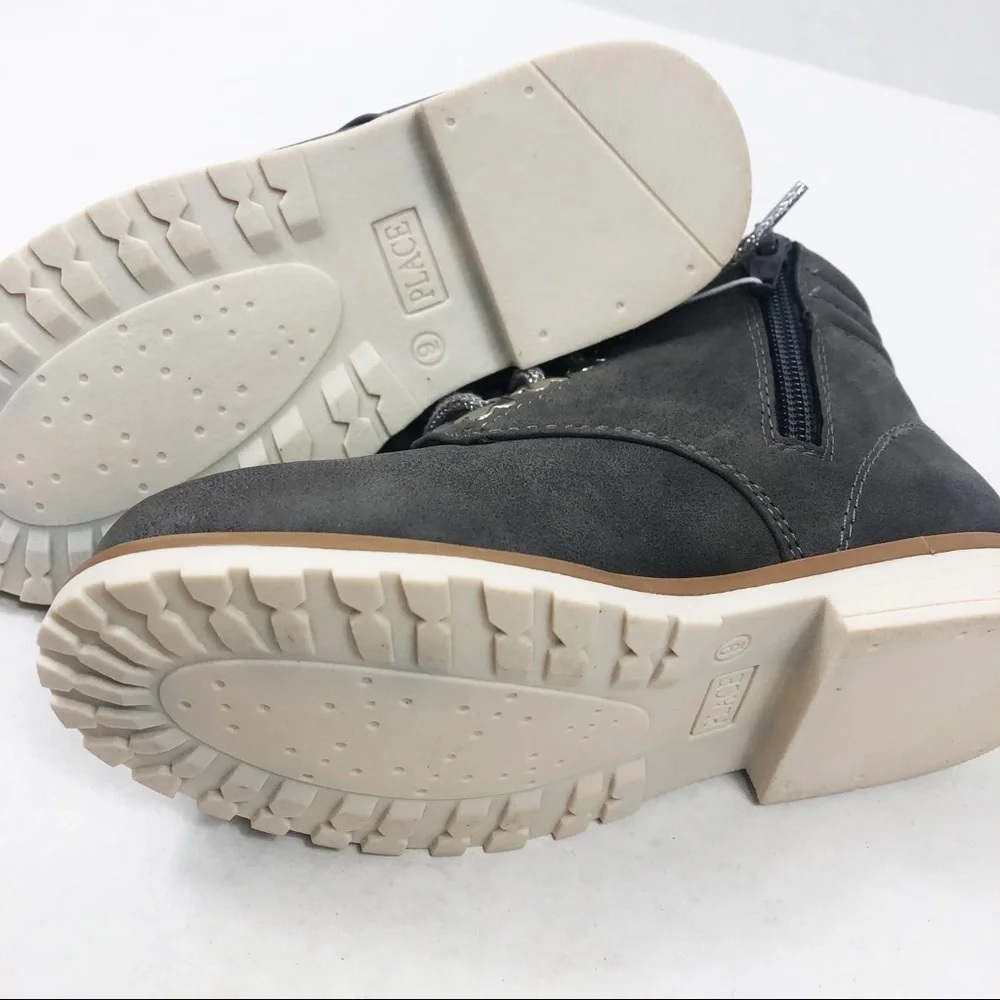 NWT The Children's Place Toddler Ankle Bootie | Grey | Size 9